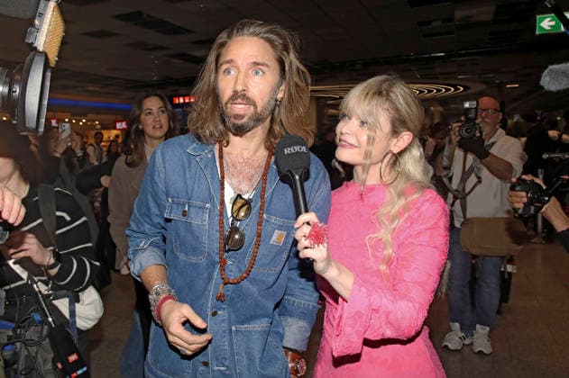 Gil Ofarim bei der Rückkehr der Dschungelcamp-Kandidaten der RTL Reality-TV-Show Ich bin ein Star - holt mich hier raus aus Australien auf dem Flughafen Frankfurt am Main. Frankfurt, 11.02.2026
