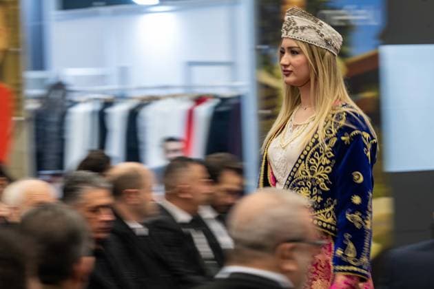 Capital of Fashion COF 26 kicks off in Ankara ANKARA, TURKIYE - FEBRUARY 11: Models with traditional clothing walk the runway during the Ankara Ready-to-Wear and Fashion Days (Capital of Fashion COF 26) organized for the fourth time this year under the leadership of the Ankara Clothing Manufacturers Association (AGSD), at ATO Congresium, Ankara, Turkiye on February 11, 2026. Ismail Aslandag Anadolu Ankara Turkey. Editorial use only. Please get in touch for any other usage.  Copyright: x2026xAnadoluxIsmailxAslandagx