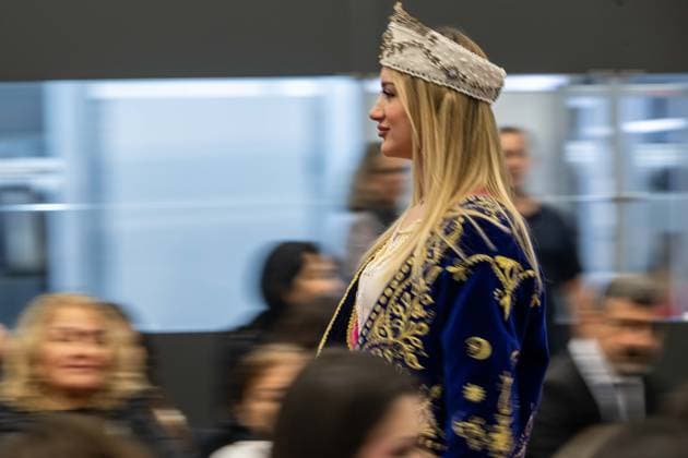 Capital of Fashion COF 26 kicks off in Ankara ANKARA, TURKIYE - FEBRUARY 11: Models with traditional clothing walk the runway during the Ankara Ready-to-Wear and Fashion Days (Capital of Fashion COF 26) organized for the fourth time this year under the leadership of the Ankara Clothing Manufacturers Association (AGSD), at ATO Congresium, Ankara, Turkiye on February 11, 2026. Ismail Aslandag Anadolu Ankara Turkey. Editorial use only. Please get in touch for any other usage.  Copyright: x2026xAnadoluxIsmailxAslandagx