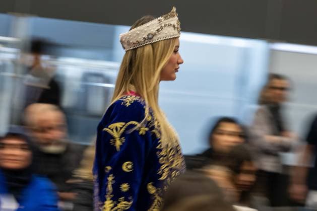 Capital of Fashion COF 26 kicks off in Ankara ANKARA, TURKIYE - FEBRUARY 11: Models with traditional clothing walk the runway during the Ankara Ready-to-Wear and Fashion Days (Capital of Fashion COF 26) organized for the fourth time this year under the leadership of the Ankara Clothing Manufacturers Association (AGSD), at ATO Congresium, Ankara, Turkiye on February 11, 2026. Ismail Aslandag Anadolu Ankara Turkey. Editorial use only. Please get in touch for any other usage.  Copyright: x2026xAnadoluxIsmailxAslandagx