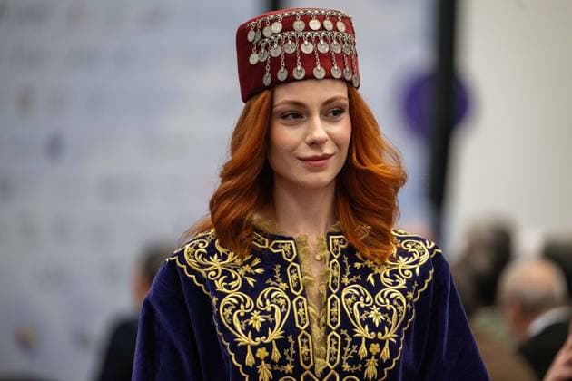 Capital of Fashion COF 26 kicks off in Ankara ANKARA, TURKIYE - FEBRUARY 11: Models with traditional clothing walk the runway during the Ankara Ready-to-Wear and Fashion Days (Capital of Fashion COF 26) organized for the fourth time this year under the leadership of the Ankara Clothing Manufacturers Association (AGSD), at ATO Congresium, Ankara, Turkiye on February 11, 2026. Ismail Aslandag Anadolu Ankara Turkey. Editorial use only. Please get in touch for any other usage.  Copyright: x2026xAnadoluxIsmailxAslandagx