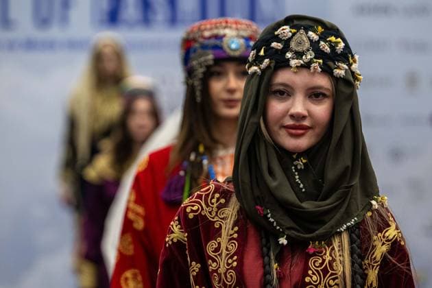 Capital of Fashion COF 26 kicks off in Ankara ANKARA, TURKIYE - FEBRUARY 11: Models with traditional clothing walk the runway during the Ankara Ready-to-Wear and Fashion Days (Capital of Fashion COF 26) organized for the fourth time this year under the leadership of the Ankara Clothing Manufacturers Association (AGSD), at ATO Congresium, Ankara, Turkiye on February 11, 2026. Ismail Aslandag Anadolu Ankara Turkey. Editorial use only. Please get in touch for any other usage.  Copyright: x2026xAnadoluxIsmailxAslandagx