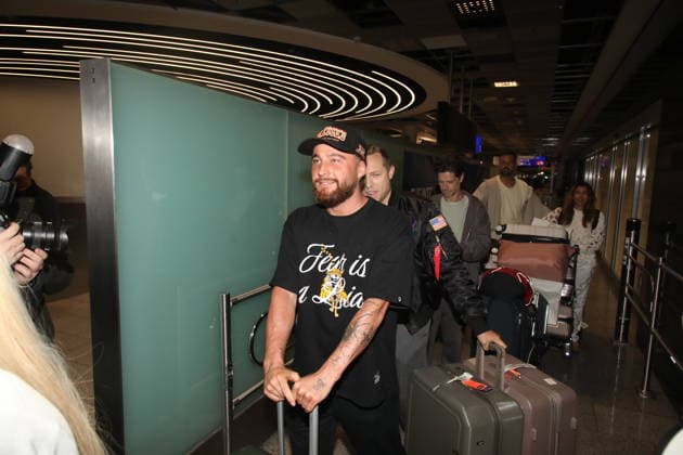 Umut Tekin bei der Rückkehr der Dschungelcamp-Kandidaten der RTL Reality-TV-Show Ich bin ein Star - holt mich hier raus aus Australien auf dem Flughafen Frankfurt am Main. Frankfurt, 11.02.2026 Copyright: xMatthiasxGränzdörferx