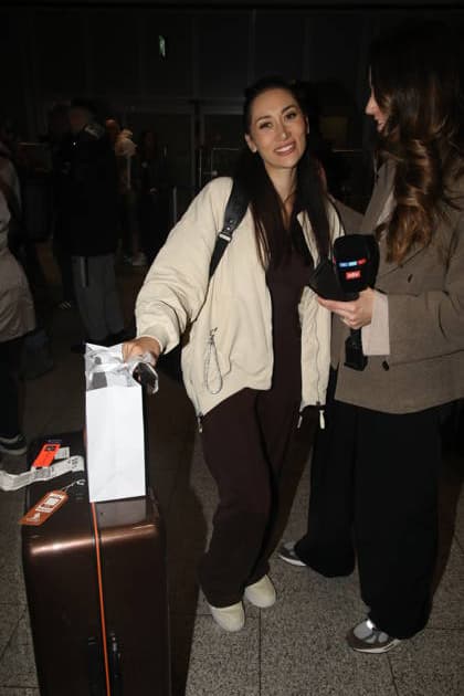 Samira Yavuz bei der Rückkehr der Dschungelcamp-Kandidaten der RTL Reality-TV-Show Ich bin ein Star - holt mich hier raus aus Australien auf dem Flughafen Frankfurt am Main. Frankfurt, 11.02.2026 Copyright: xMatthiasxGränzdörferx