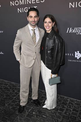 Sev Ohanian mit Partnerin Natalie Qasabian bei der Hollywood Reporter Academy Award Nominees Night im Chateau Marmont. Los Angeles, 10.02.2026