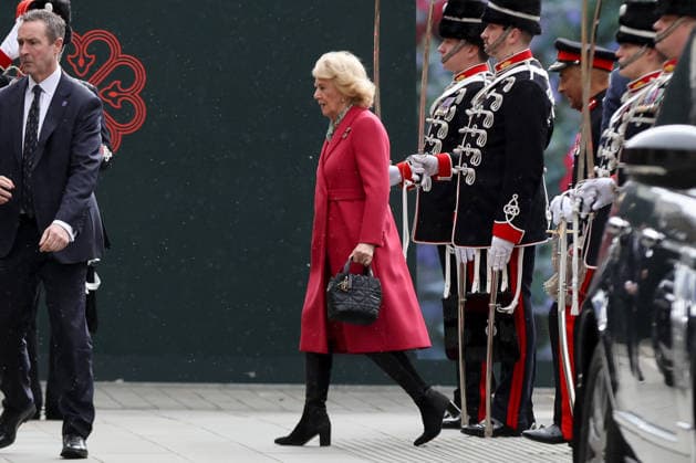 February 11, 2026, London, London, UK: London, UK. King Charles III and Queen Camilla depart the Garrison Chapel in central London after visiting a new Turquoise Mountain exhibition marking the charityÃ¢â‚¬â ¢s 20th anniversary. The Ã¢â‚¬oeCraftsmanship and Community: 20 Years of Turquoise MountainÃ¢â‚¬Â exhibition opens to the public on 12 February. London UK  - ZUMAl94_ 20260211_zaf_l94_037 Copyright: xDinendraxHariax