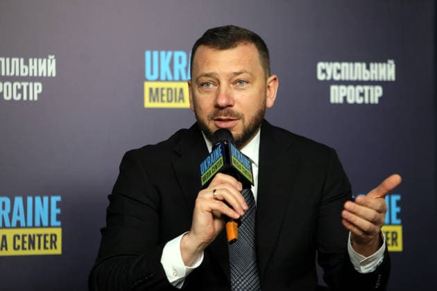 Head of the Specialized Anti-Corruption Prosecutor’s Office Oleksandr Klymenko attends a briefing to present the report on the activities of NABU and SAPO in the second half of 2025 at the Media Center Ukraine, Kyiv, Ukraine, February 10, 2026. In the second half of 2025, NABU and SAPO reached a new level in exposing corruption in strategic sectors of the economy and defence. Despite Russian aggression, the agencies carried out large-scale operations in the energy sector, uncovered corruption schemes in military procurement, and exposed cases involving high-ranking officials. Twelve top officials were served with suspicions. (Photo by Yuliia Ovsiannikova Ukrinform) NABU, SAPO report on H2 2025 in Kyiv  Copyright: xYuliiaxOvsiannikovax