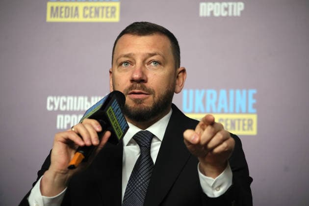 Head of the Specialized Anti-Corruption Prosecutor’s Office Oleksandr Klymenko attends a briefing to present the report on the activities of NABU and SAPO in the second half of 2025 at the Media Center Ukraine, Kyiv, Ukraine, February 10, 2026. In the second half of 2025, NABU and SAPO reached a new level in exposing corruption in strategic sectors of the economy and defence. Despite Russian aggression, the agencies carried out large-scale operations in the energy sector, uncovered corruption schemes in military procurement, and exposed cases involving high-ranking officials. Twelve top officials were served with suspicions. (Photo by Yuliia Ovsiannikova Ukrinform) NABU, SAPO report on H2 2025 in Kyiv  Copyright: xYuliiaxOvsiannikovax