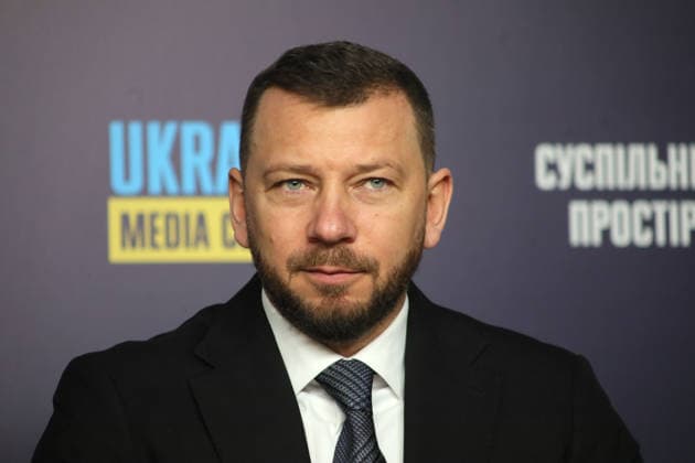 Head of the Specialized Anti-Corruption Prosecutor’s Office Oleksandr Klymenko attends a briefing to present the report on the activities of NABU and SAPO in the second half of 2025 at the Media Center Ukraine, Kyiv, Ukraine, February 10, 2026. In the second half of 2025, NABU and SAPO reached a new level in exposing corruption in strategic sectors of the economy and defence. Despite Russian aggression, the agencies carried out large-scale operations in the energy sector, uncovered corruption schemes in military procurement, and exposed cases involving high-ranking officials. Twelve top officials were served with suspicions. (Photo by Yuliia Ovsiannikova Ukrinform) NABU, SAPO report on H2 2025 in Kyiv  Copyright: xYuliiaxOvsiannikovax