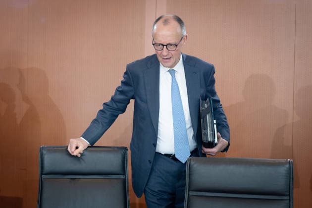 Kabinettsitzung, Bundesregierung, Auftakt Auftaktbilder, Kabinettsitzung, Bundesregierung, Bundeskanzler, Friedrich Merz Berlin Berlin GER *** Cabinet meeting, Federal Government, Kick-off kick-off pictures, Cabinet meeting, Federal Government, Federal Chancellor, Friedrich Merz Berlin Berlin GER