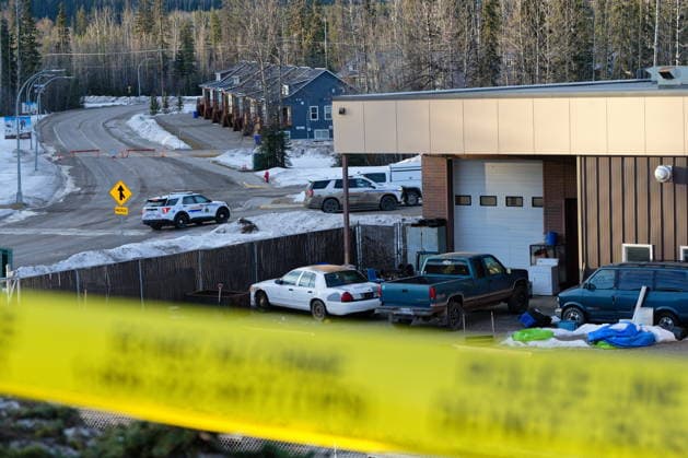 February 11, 2026, Tumbler Ridge, Bc, Canada: Police could be seen leaving and going to the Tumbler Ridge Secondary School throughout the morning in Tumbler Ridge, B.C. on Wednesday, Feb. 11, 2026. Tumbler Ridge Canada  - ZUMAc35_ 20260211_zaf_c35_109 Copyright: xJessexBoilyx