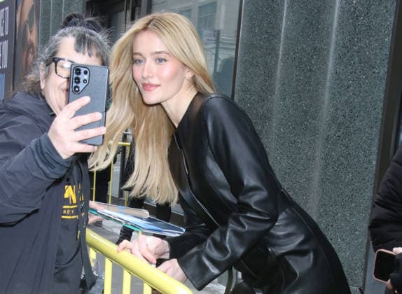 NEW YORK, NY- FEBRUARY 11: Sara Pidgeon seen at Good Morning America on February 11, 2026. Credit RW MediaPunch Copyright: xRWx