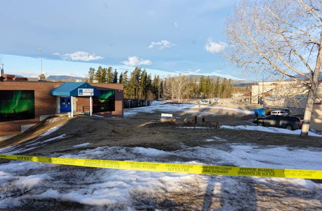 February 11, 2026, Tumbler Ridge, Bc, Canada: Police could be seen leaving and going to the Tumbler Ridge Secondary School throughout the morning in Tumbler Ridge, B.C. on Wednesday, Feb. 11, 2026. Tumbler Ridge Canada  - ZUMAc35_ 20260211_zaf_c35_110 Copyright: xJessexBoilyx