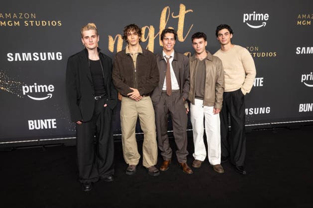 A NIGHT TO REMEMBER von Prime Video und Amazon MGM Studios Elevator Boys, Luis Freitag, Bene Schulz, Tim Schaecker, Julien Brown und Jacob Rott A NIGHT TO REMEMBER Dinner von Prime Video und Amazon MGM Studios Anlässlich der 76. Berlinale im VON GREIFSWALD in Berlin Copyright: xEventpressx