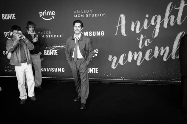 A NIGHT TO REMEMBER von Prime Video und Amazon MGM Studios Elevator Boys Julien Brown, Luis Freitag, Jacob Rott, Tim Schäcker, Bene Schulz A NIGHT TO REMEMBER Dinner von Prime Video und Amazon MGM Studios Anlässlich der 76. Berlinale im VON GREIFSWALD in Berlin Copyright: xEventpressx