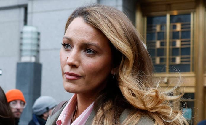 Blake Lively departs U.S. District Court in Manhattan after a settlement conference to get to a resolution ahead of the May 18 trial against Justin Baldoni on Wednesday, February 11, 2026 in New York City. Both Baldoni and Lively have filed lawsuits against one another following the production of the 2024 movie It Ends With Us.  NYP20260211102 JOHNxANGELILLO
