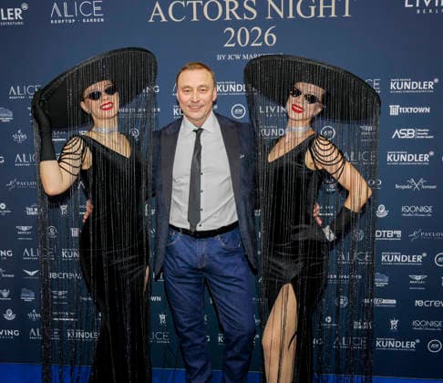 Werner Daehn bei Actors Night 2026 in dem Alice Rooftop & Garden im Living Berlin.