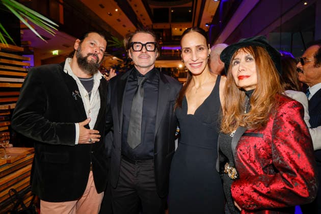 Claude Duhamel, Bruno Eyron, Friederike Dirscherl, Cassandra Gava bei Actors Night 2026 in dem Alice Rooftop & Garden im Living Berlin.