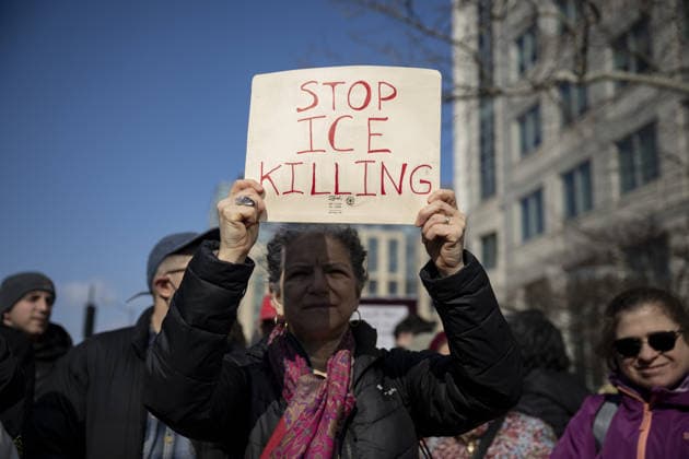 Jews staged a protest in front of ICE Headquarters WASHINGTON DC, UNITED STATES - FEBRUARY 11: A protest organized by a large number of Jewish groups gather for a rally outside the Immigration and Customs Enforcement (ICE) Headquarters to protest ICE raids and arrests in Washington, D.C., on February 11, 2026. Celal Gunes Anadolu Washington United States. Editorial use only. Please get in touch for any other usage.  Copyright: x2026xAnadoluxCelalxGunesx