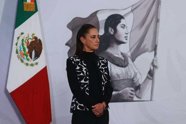 Mexico s President Claudia Sheinbaum, speaks about the vaccination campaign to combat the measles outbreak in the country during a news conference at the National palace. on February 11, 2026 in Mexico City, Mexico. Mexico City Mexico  - ZUMAe321 20260211_zia_e321_009 Copyright: xCarlosxSantiagox