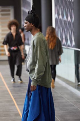 February 11, 2026, New York, New York, USA: A model walks the runway during the A. Potts FW26 presentation at Men s Day during New York Fashion Week in New York City. New York USA  - ZUMAs237 20260211_aap_s237_100 Copyright: xMarkxJ.xSullivanx