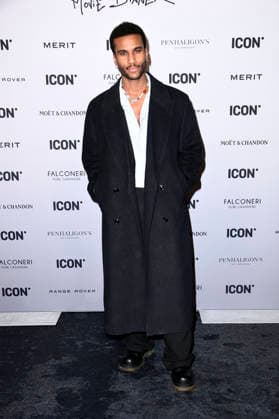 Tijan Njie beim ICON Movie Dinner 2026 im Restaurant Tim Raue. Berlin, 11.02.2026 *** Tijan Njie at the ICON Movie Dinner 2026 at Restaurant Tim Raue Berlin, 11 02 2026 Foto:xN.xKubelkax xFuturexImagex icon_6258