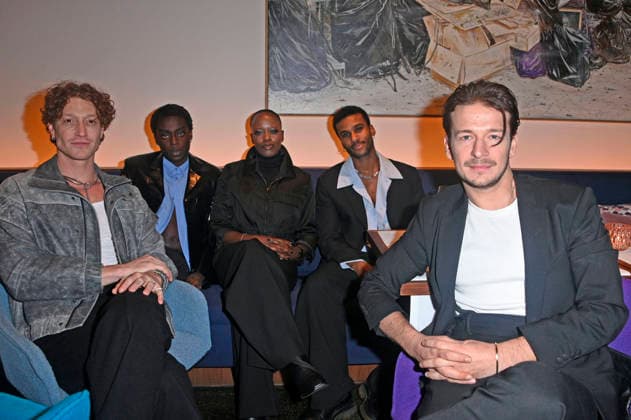 Daniel Donskoy, Benny Opoku-Arthur, Florence Kasumba, Tijan Njie und Stefan Gorski beim ICON Movie Dinner 2026 im Restaurant Tim Raue. Berlin, 11.02.2026