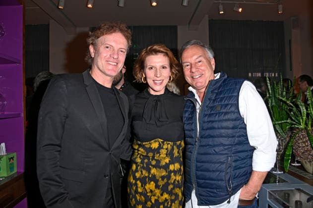 Christoph Müller, Franziska Weisz und Nico Hofmann beim ICON Movie Dinner 2026 im Restaurant Tim Raue. Berlin, 11.02.2026