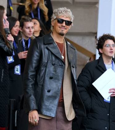 Celebs at The Coach Fashion Show - NYC Omar Apollo attends the Coach show during the New York Fashion Week, NY on February 11, 2026. Photo by Charles Guerin ABACAPRESS.COM New York NY  Copyright: xGuerinxCharles ABACAx