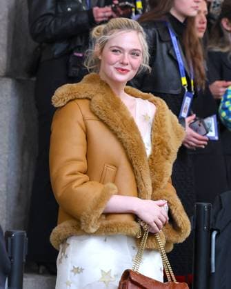 Celebs at The Coach Fashion Show - NYC Elle Fanning attends the Coach show during the New York Fashion Week, NY on February 11, 2026. Photo by Charles Guerin ABACAPRESS.COM New York NY  Copyright: xGuerinxCharles ABACAx