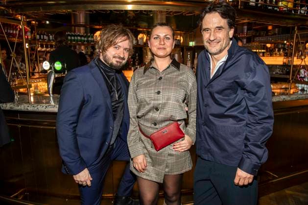 Daniel Christensen, Jessica Boehrs und Oliver Mommsen Schauspieler zu Gast bei der 15. Verleihung des Romantischen Kurzfilm Awards BLAUE BLUME, im Frederick™sBerlin am Mittwoch 11 Februar 2026 in Berlin Berlin Deutschland