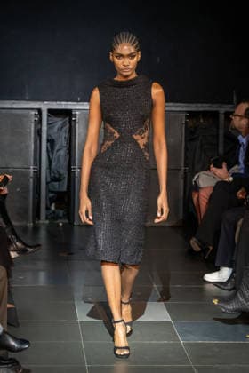 Frederick Anderson runway New York Fashion Week in New York, USA - 11 Feb 2026 A model walks the runway at the Frederick Anderson fashion show during New York Fashion Week at Nebula. New York United States Copyright: xRonxAdarx xSOPAxImagesx _radar_anderson_20260211_00276