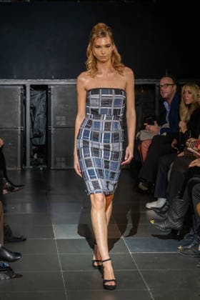 Frederick Anderson runway New York Fashion Week in New York, USA - 11 Feb 2026 A model walks the runway at the Frederick Anderson fashion show during New York Fashion Week at Nebula. New York United States Copyright: xRonxAdarx xSOPAxImagesx _radar_anderson_20260211_00466