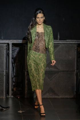 Frederick Anderson runway New York Fashion Week in New York, USA - 11 Feb 2026 A model walks the runway at the Frederick Anderson fashion show during New York Fashion Week at Nebula. New York United States Copyright: xRonxAdarx xSOPAxImagesx _radar_anderson_20260211_00593