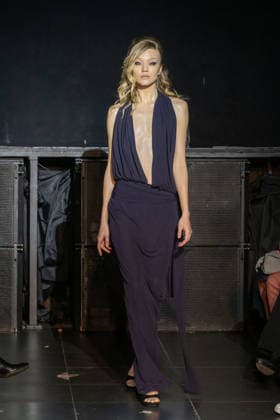 Frederick Anderson runway New York Fashion Week in New York, USA - 11 Feb 2026 A model walks the runway at the Frederick Anderson fashion show during New York Fashion Week at Nebula. New York United States Copyright: xRonxAdarx xSOPAxImagesx _radar_anderson_20260211_00773