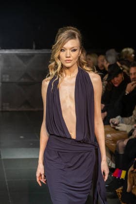 Frederick Anderson runway New York Fashion Week in New York, USA - 11 Feb 2026 A model walks the runway at the Frederick Anderson fashion show during New York Fashion Week at Nebula. New York United States Copyright: xRonxAdarx xSOPAxImagesx _radar_anderson_20260211_00793