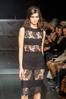 February 11, 2026, New York, United States: A model walks the runway at the Frederick Anderson fashion show during New York Fashion Week at Nebula. New York United States  - ZUMAs197 20260211_aaa_s197_478 Copyright: xRonxAdarx