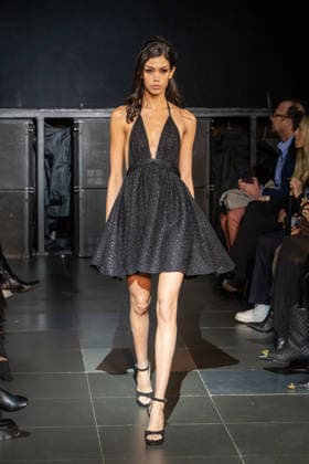 February 11, 2026, New York, United States: A model walks the runway at the Frederick Anderson fashion show during New York Fashion Week at Nebula. New York United States  - ZUMAs197 20260211_aaa_s197_486 Copyright: xRonxAdarx