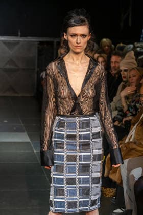 February 11, 2026, New York, United States: A model walks the runway at the Frederick Anderson fashion show during New York Fashion Week at Nebula. New York United States  - ZUMAs197 20260211_aaa_s197_487 Copyright: xRonxAdarx