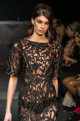 February 11, 2026, New York, United States: A model walks the runway at the Frederick Anderson fashion show during New York Fashion Week at Nebula. New York United States  - ZUMAs197 20260211_aaa_s197_491 Copyright: xRonxAdarx
