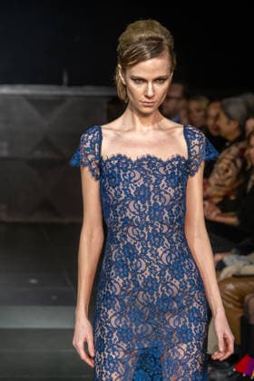 February 11, 2026, New York, United States: A model walks the runway at the Frederick Anderson fashion show during New York Fashion Week at Nebula. New York United States  - ZUMAs197 20260211_aaa_s197_508 Copyright: xRonxAdarx