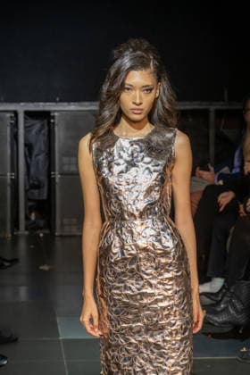 February 11, 2026, New York, United States: A model walks the runway at the Frederick Anderson fashion show during New York Fashion Week at Nebula. New York United States  - ZUMAs197 20260211_aaa_s197_517 Copyright: xRonxAdarx