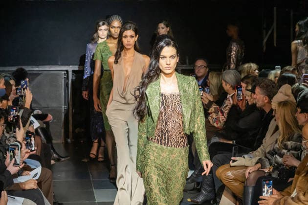 February 11, 2026, New York, United States: Models walk the runway finale at the Frederick Anderson fashion show during New York Fashion Week at Nebula. New York United States  - ZUMAs197 20260211_aaa_s197_522 Copyright: xRonxAdarx