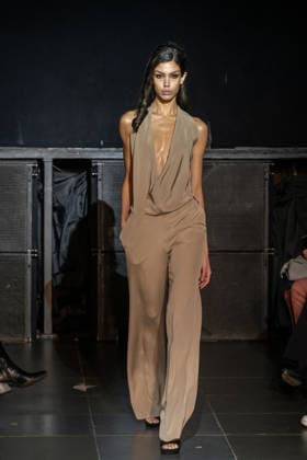 February 11, 2026, New York, United States: A model walks the runway at the Frederick Anderson fashion show during New York Fashion Week at Nebula. New York United States  - ZUMAs197 20260211_aaa_s197_531 Copyright: xRonxAdarx