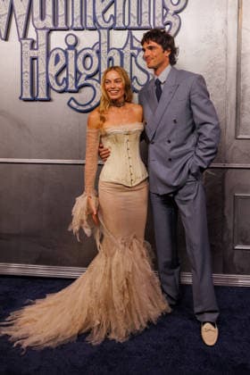 WUTHERING HEIGHTS RED CARPET, Jacob Elordi and Margot Robbie during the opening night celebration of Emerald FennellÕs ÔWuthering HeightsÕ at the State Theatre in Sydney, Thursday, February 12th, 2026. ( NO ARCHIVING SYDNEY NEW SOUTH WALES AUSTRALIA  Copyright: xNADIRxKINANIx 20260212170507414890