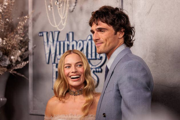 WUTHERING HEIGHTS RED CARPET, Jacob Elordi and Margot Robbie during the opening night celebration of Emerald FennellÕs ÔWuthering HeightsÕ at the State Theatre in Sydney, Thursday, February 12th, 2026. ( NO ARCHIVING SYDNEY NEW SOUTH WALES AUSTRALIA  Copyright: xNADIRxKINANIx 20260212111602564553