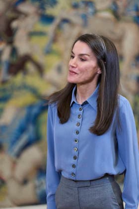 Queen Letizia attends audiences at Zarzuela Palace Queen Letizia of Spain attends an audience with representatives of the Claudia Tecgle Foundation at Zarzuela Palace on February 12, 2026 in Madrid, Spain Photo by IMAGO MPG Madrid Zarzuela Palace Madrid Spain  Copyright: xMPGx