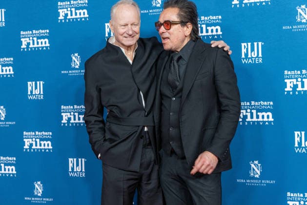 February 11, 2026, Santa Barbara, California, USA: Actor STELLAN SKARSGARD arrives at the Montecito Award ceremony and poses with SBIFF Executive Director ROGER DURLING as part of the Santa Barbara International Film Festival on Wednesday, Feb. 11, 2026 at Arlington Theatre in Santa Barbara, CA. Santa Barbara USA - ZUMAk144 20260211_znp_k144_060 Copyright: xAmyxKatzx