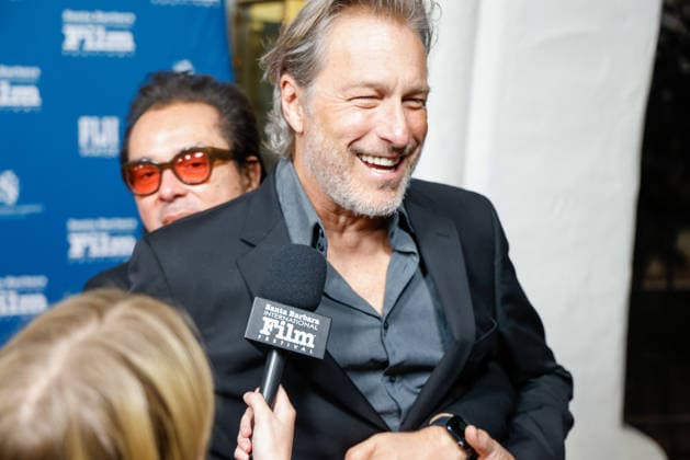 February 11, 2026, Santa Barbara, California, USA: SBIFF Exec Director hugs John Corbett on the Red Carpet on Feb.11 at the 41st Santa Barbara International Film Festival (SBIFF) at the Arlington Theatre in downtown Santa Barbara, CA. Santa Barbara USA  - ZUMAk144 20260211_znp_k144_087 Copyright: xAmyxKatzx