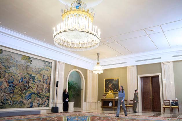 12-02-2026 Madrid Queen Letizia during a meeting with the Glaucoma association for patients and families, AGAF, at Zarzuela palace in Madrid. No Spain Â  Copyright: xPPEx